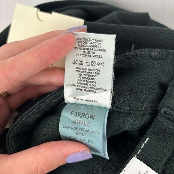 NWT‎ DL1961 Farrow Ankle Jeans Deep Green Size 27 - Picture 8 of 8